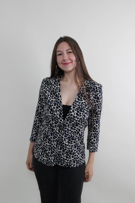 Cow print blazer outlet