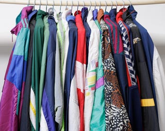 Sergio Tacchini Vintage 90s Windbreaker Track Jacket - Multicolor