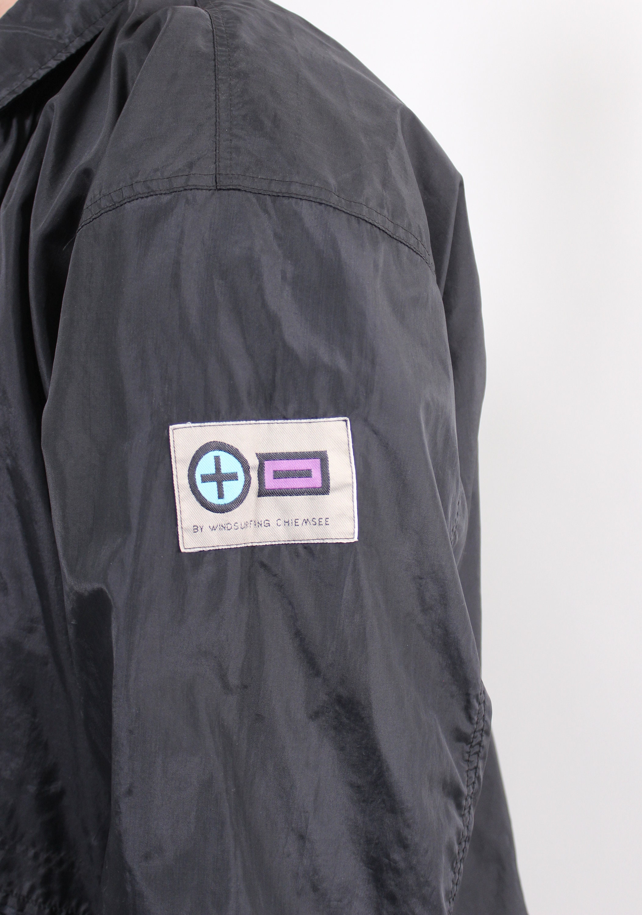 90s Oversized Coach Jacket, Vintage Black Sport Wear Jacket 90s Oversized Coach Jacket, Vintage Black Sport Wear Jacket