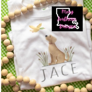 Duck dog PNG: hunting, outdoor boys toddler design