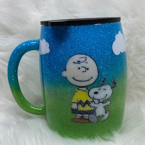 Peanut Themed Custom Tumbler / Charlie Brown / Snoopy / Personalized Gift / Gift for Her / Gift for Him