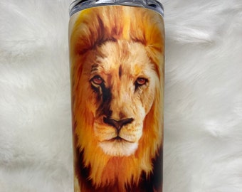 Custom Lion & Cub Tumbler / Lion's Do Not Concern Themselves with the Opinions of Sheep / Dad Gift / Step Dad Gift / Gift for Him / Father