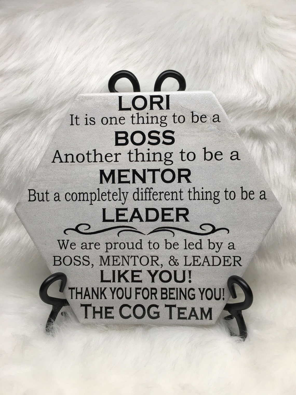 6x6 Thin Tile Plaque Bosses Day gift Boss Day Gift Retirement Etsy