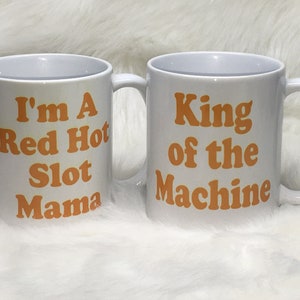 Slot Machine Lover Custom Coffee Mugs / Casino Fan Gift / Couples Gift / Gift for Her / Gift for Him / Neighbor Gift / Affordable Gift