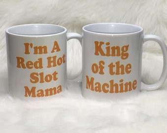 Slot Machine Lover Custom Coffee Mugs / Casino Fan Gift / Couples Gift / Gift for Her / Gift for Him / Neighbor Gift / Affordable Gift