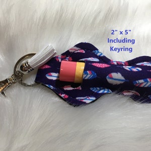 Chapstick Holder, Lip Balm Holder, Chapstick Keychain, Personalized Lip Balm Holder, Party Favor, Multi-use Keychain Holder, Teen Gift,