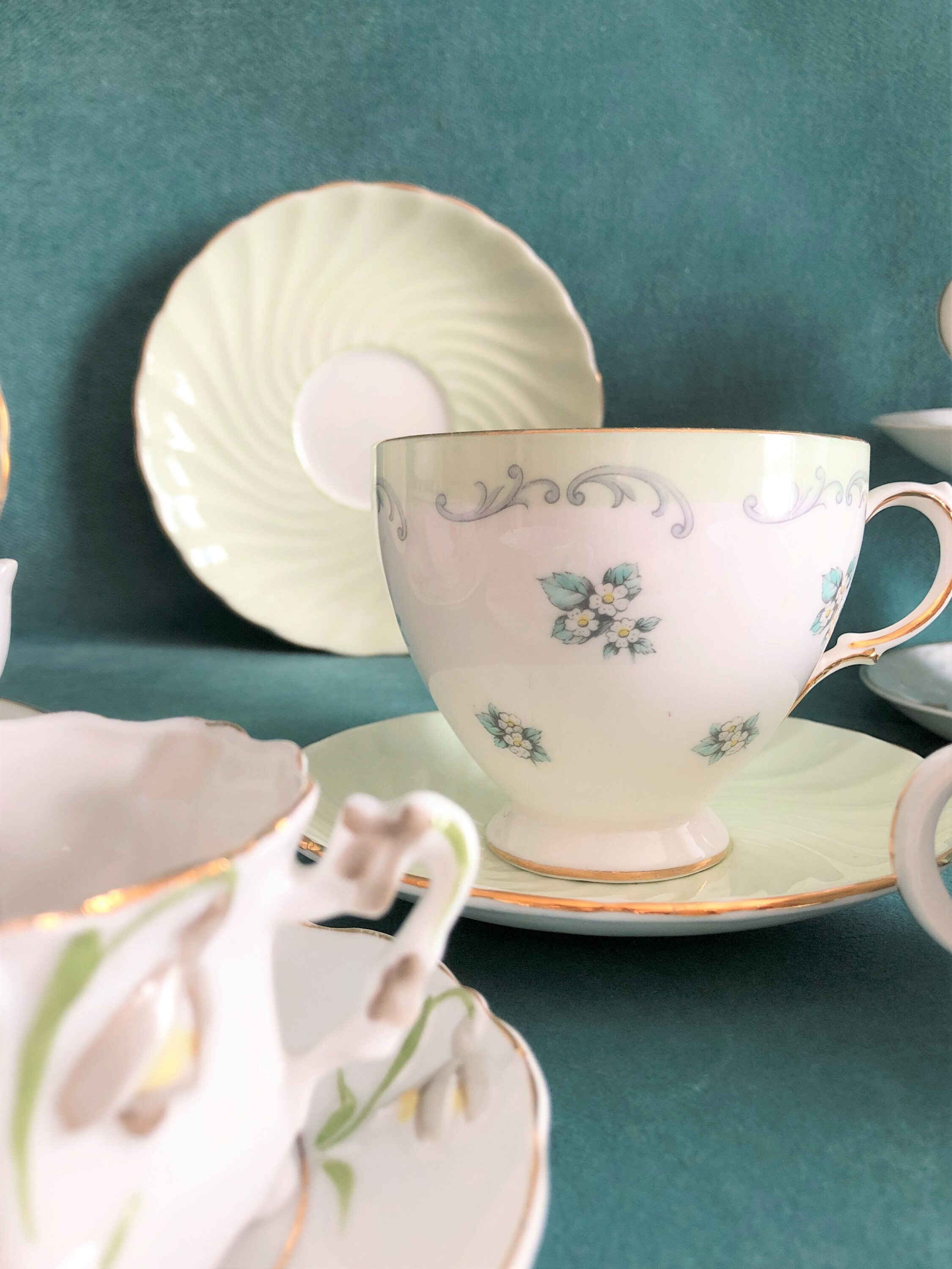 Large Assortment of Porcelain Tea Cups and Saucers/Alice and Etsy