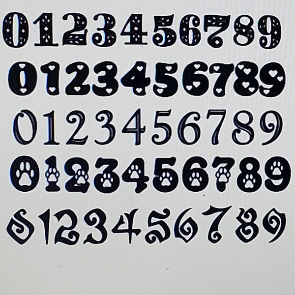 Magnetic House Numbers (For Front Door, Garage Door or Mail Box) *New Fonts Just Added!*