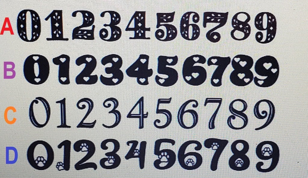 House Numbers for Front Door Garage Door or Mail Etsy