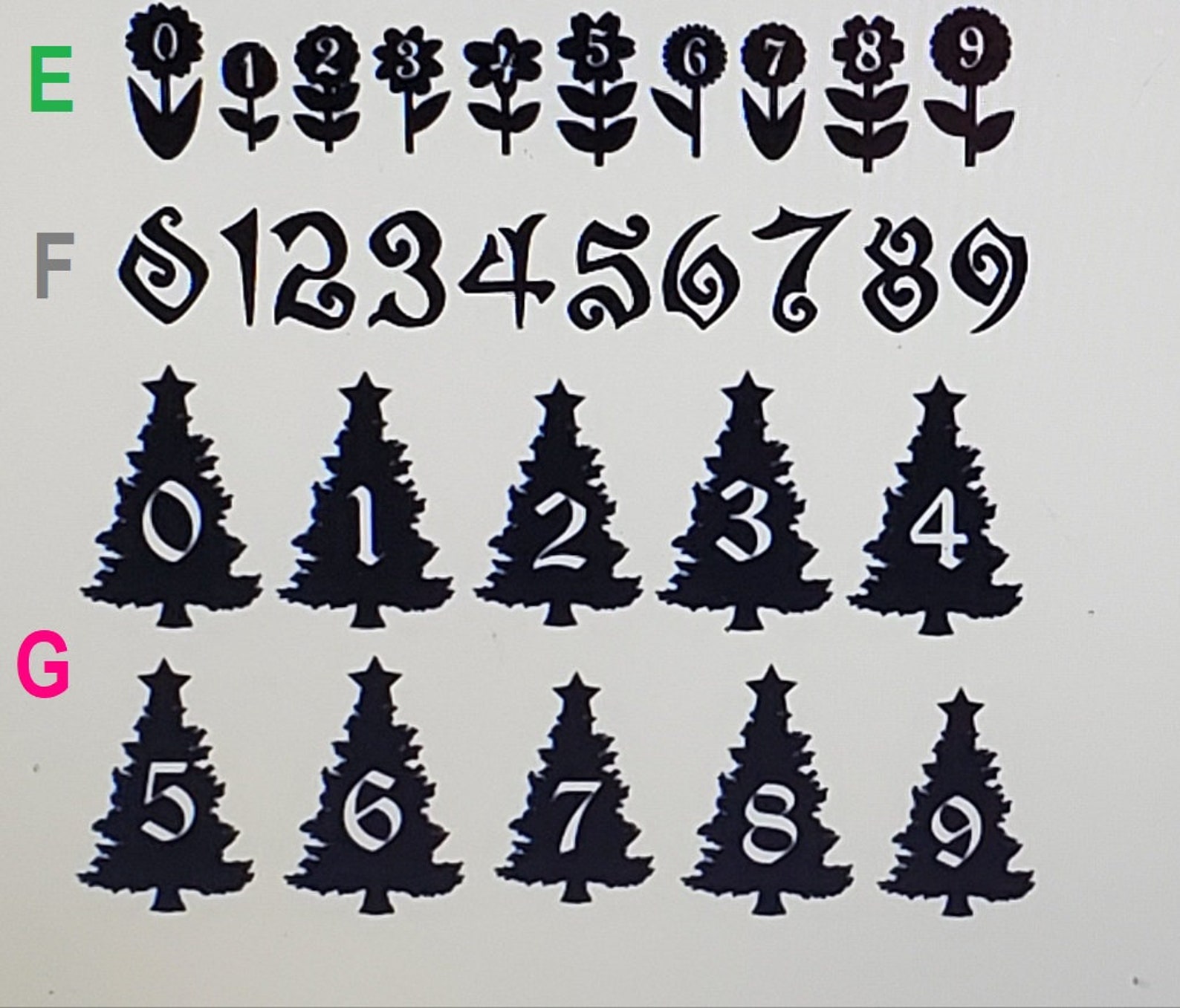 House Numbers for Front Door Garage Door or Mail Etsy