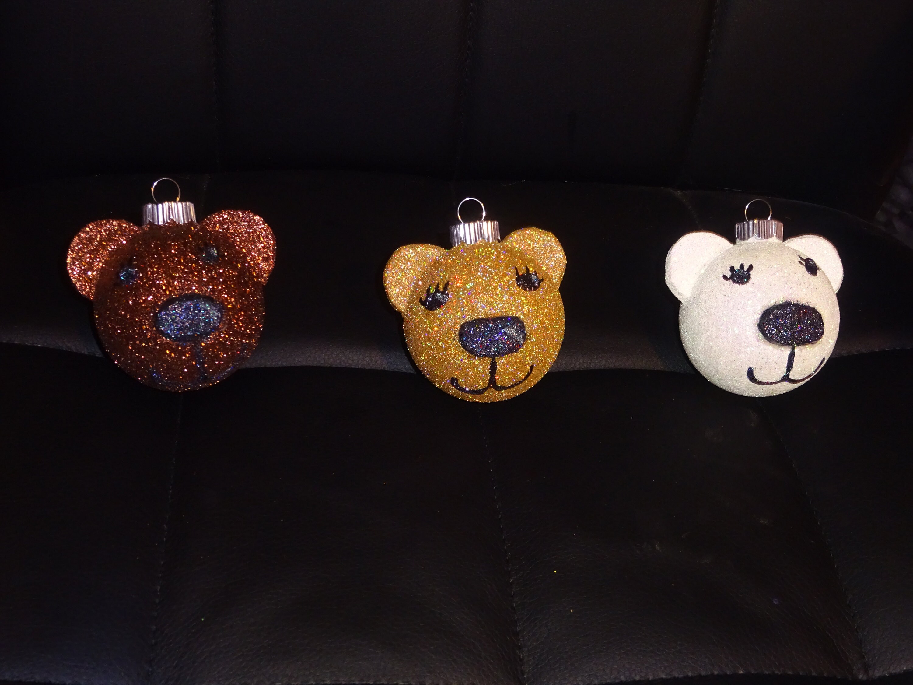 glitter teddy bear