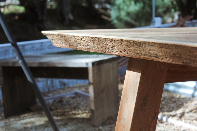 Live Edge Dining Table, Natural Edge, Farmhouse Table, A-frame table image 6