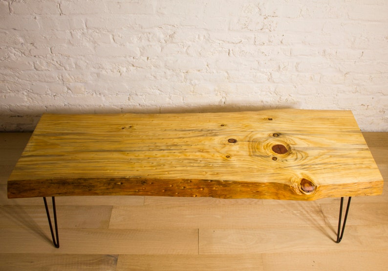 Live Edge Pine Bench/Coffee Table SOLD Etsy