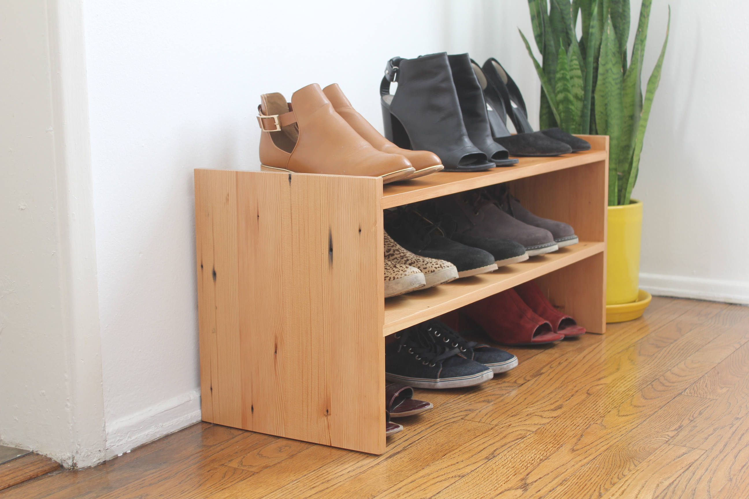 Reclaimed Wood Shoe Rack Etsy