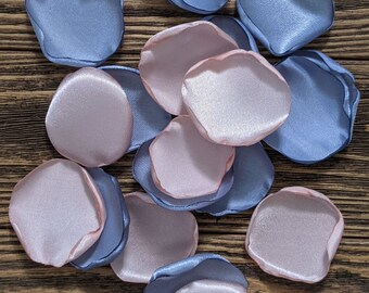 Dusty blue dusty rose brunch bridal shower accessories, rose petals for wedding aisle runner decor, ceremony details, flower girl flowers