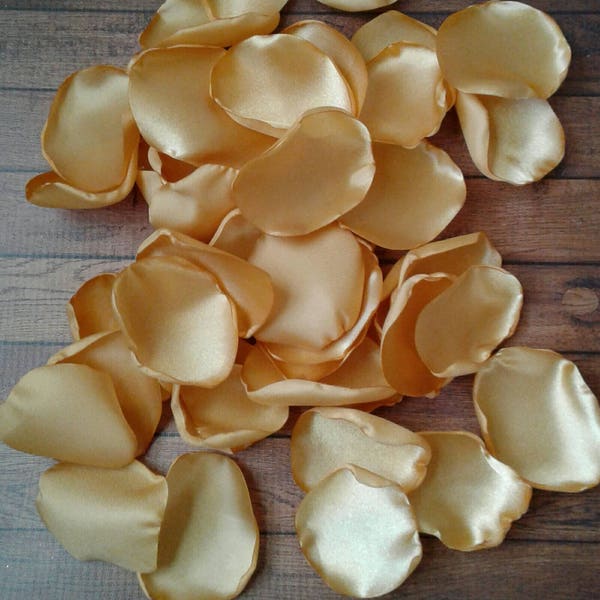Gold brunch bridal shower and wedding decor-artificial rose petals for table scatter-flower girl confetti for baskets-simple centerpieces
