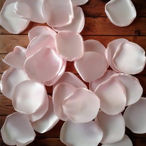 Blush Pink Satin Rose Petals: Wedding Aisle Decor