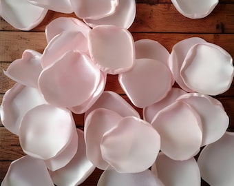 Blush pink custom rose petals for wedding, table centerpieces, scatter decoration, aisle runner flower girl petals for baskets, church toss