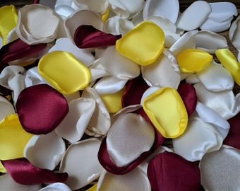 Rustic sunflower wedding decor, flowers for flower girl baskets, wedding toss, simple centerpieces for cake table decor, aisle runner decor