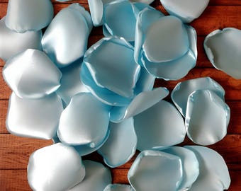 Seafoam custom rose petals bulk for wedding, beach bridal shower decoration, flowers for flower girl baskets, aisle runner border confetti