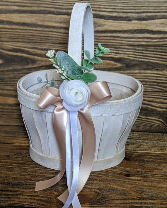 rustic flower girl baskets