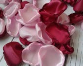 Rustic wedding, burgundy and light pink wedding, vintage wedding, rose petals for flower girl basket, aisle runner decor, bridal shower Il_170x135