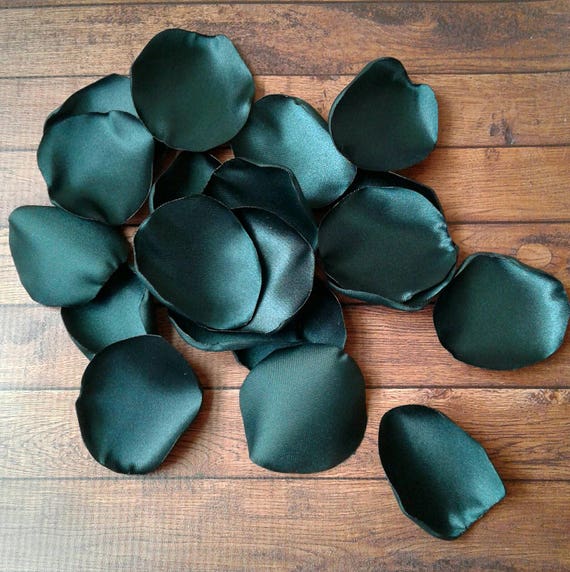 Wedding Table Decorations Hunter Green Rose Petals Wedding Decor