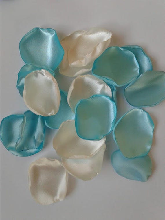 Seafoam Rose Petals Ivory Rose Petals Ivory Wedding Seafoam