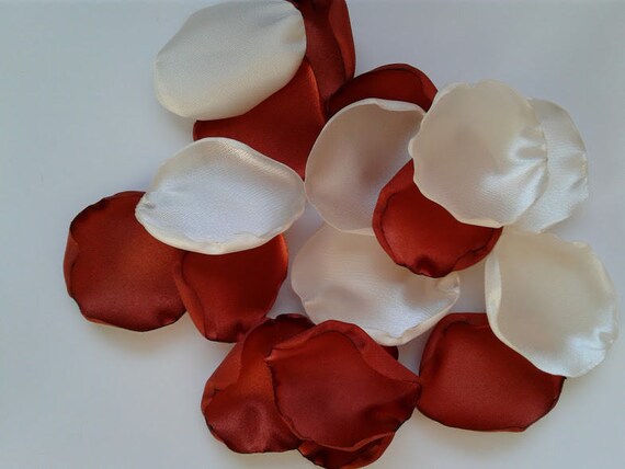 Rustic wedding decorations, fall wedding decor, fall wedding, fall party decor, ivory rose petals, rose petals, wedding rose petals. Il_570xn
