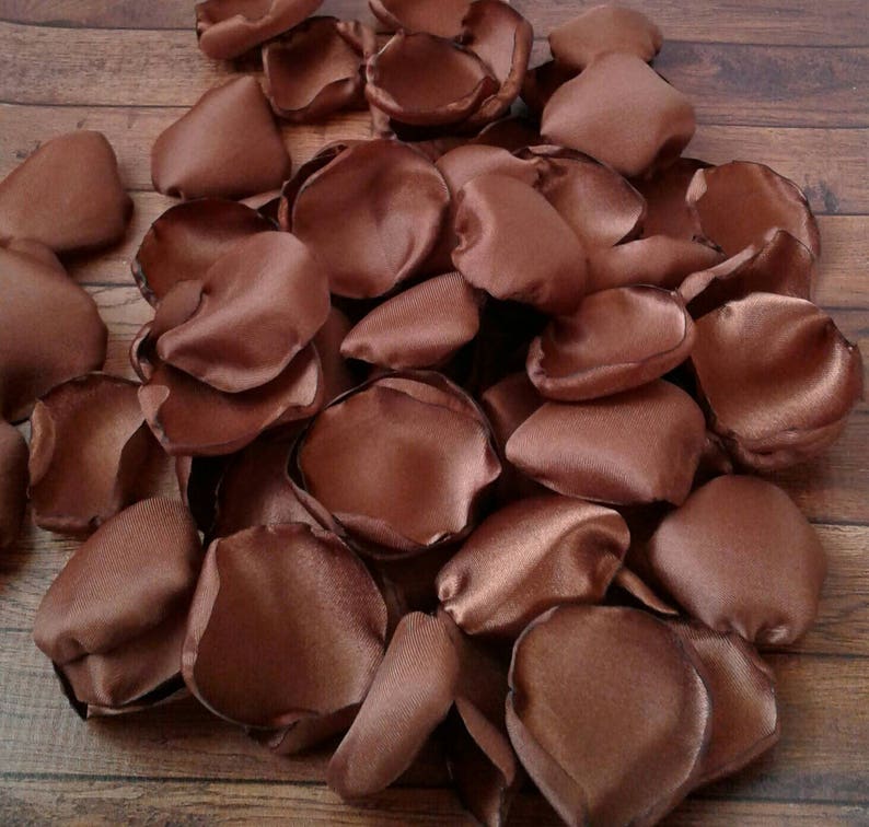 rose petals flower girl petals chocolate wedding wedding petals brown rose petals Chocolate rose petals scatter petals fall wedding.