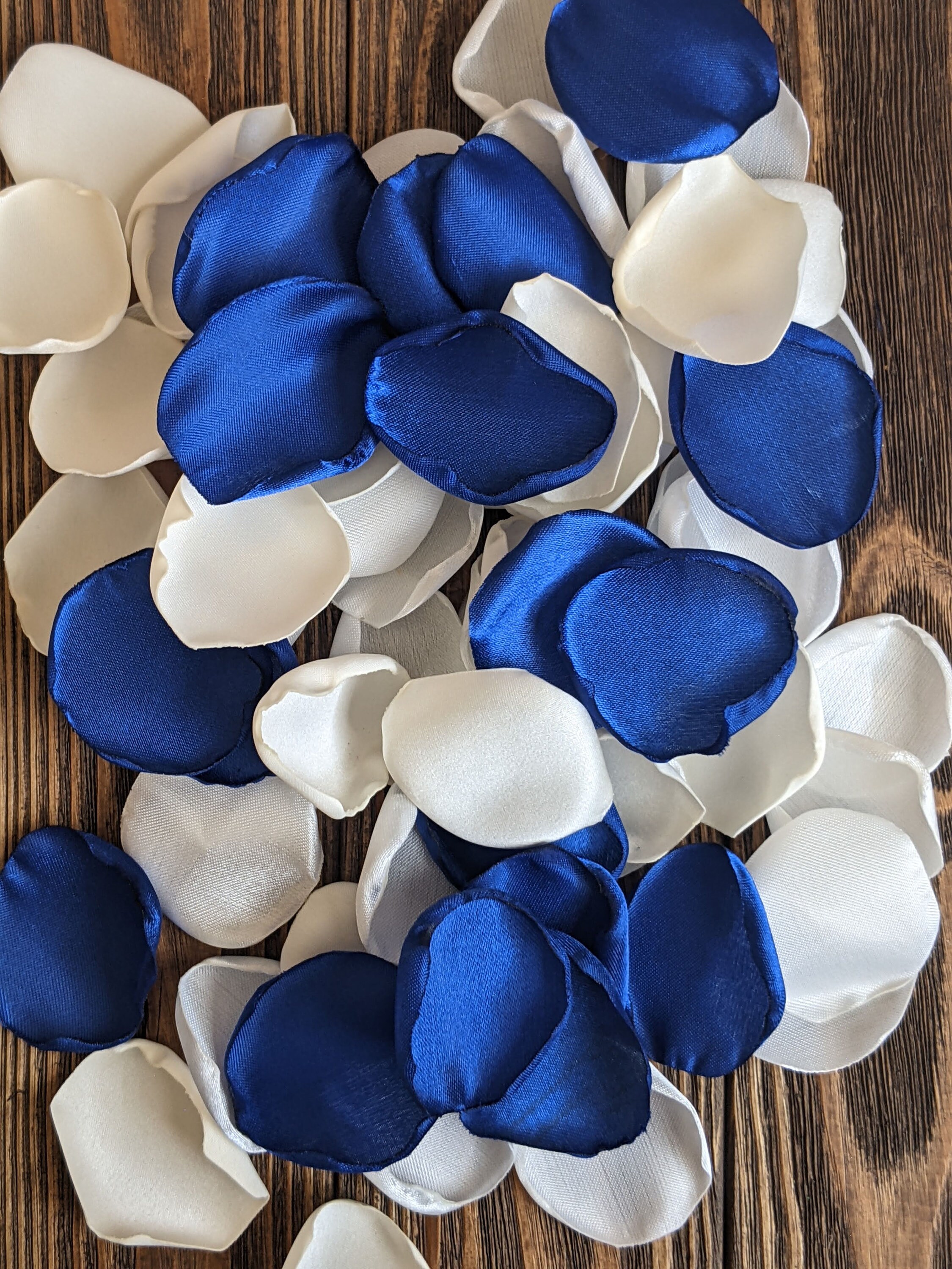 Royal Blue Flowers Glitter Roses 100 Flowers for Bridesmaids Bridal Bouquet  Cake Topper Flowers Kissing Balls 