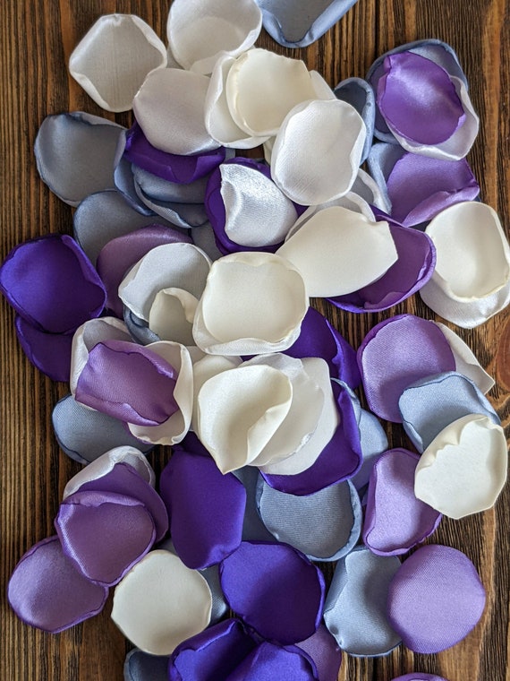 Purple Lilac Dusty Blue Mix of Rose Petals for Wedding Decor-flower Petals  for Flower Girl Baskets-custom Aisle Runner Decor Toss for Border 