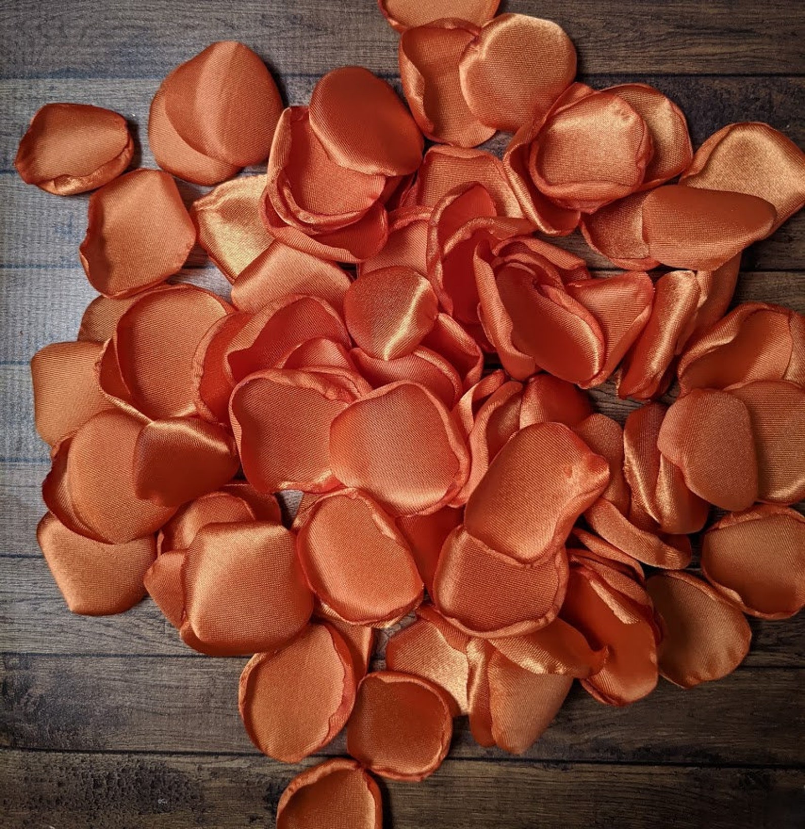 Burnt orange rose petals Burnt orange wedding bridal shower Etsy