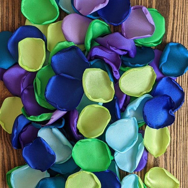 Peacock wedding-flower petals bulk for decor-cake decoration-gift box toss-confetti or sprinkles to scatter-bridal shower centerpieces