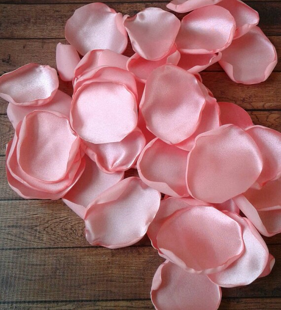 Wedding decor, coral rose petals, wedding decorations, flower petals bulk, bridal shower decor, wedding cake confetti, tropical centerpieces Il_570xn