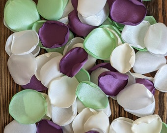 Mint wisteria rose petals for wedding decor, flower girl petal to toss, ceremony decor, aisle runner flowers for border, favor boxes scatter