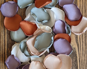 Terracotta dusty sage lavender mix of rose petals for wedding decor, bridal shower supplies, rustic simple centerpieces, confetti to toss