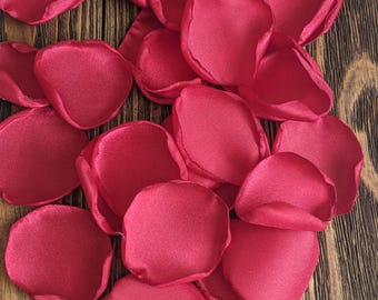 Red rose petals for valentines wedding or party decor, Altar or entrance wedding flowers, Petals for cones, Simple centerpieces, Pew markers