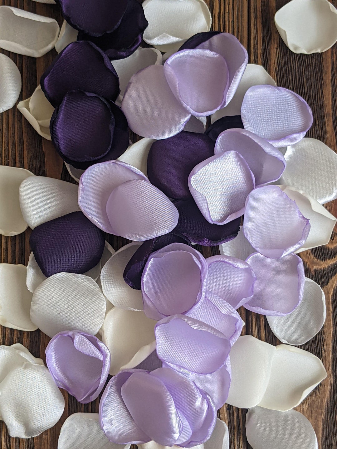 Plum Lavender Rose Petals Bulk for Wedding Aisle Border Scatterflowers