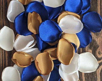 Royal gold ivory rose petals for wedding centerpieces, bridal shower supplies for decoration, flower girl flowers basket, barn rustic toss