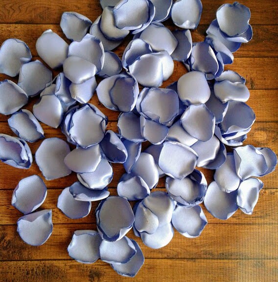 dusty blue rose petals