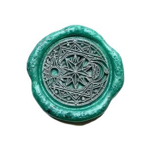 Sun Moon Star | 25 mm | WAX SEAL Stamp | Wedding Invitation | Wax Beads | Bundle Options Available | Fast Shipping from Utah | Design A6