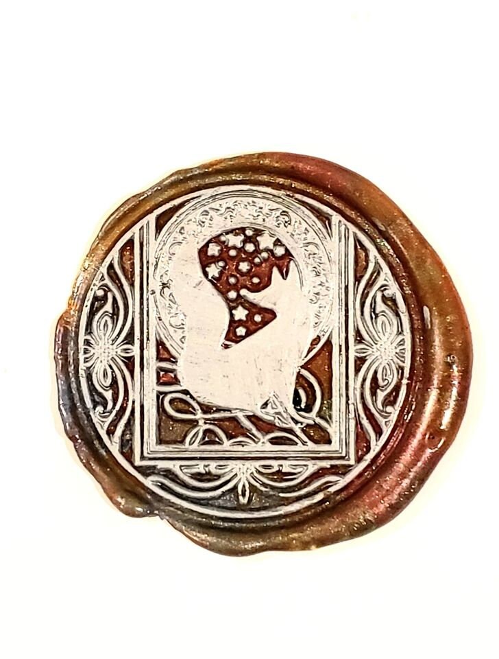 Fox Wax Seal Stamp, wax sticks, wax spoon - Fast Shipping from Utah, USA - Design O2