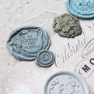 Star Sun and Moon Wax Seal Stamp, wax sticks, wax spoon Fast Shipping from Utah, USA Design W3 image 10