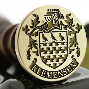 Custom WAX SEAL Stamp | Family Crest | Wedding Invitations | Personal Gift | Corporate Branding | Family History