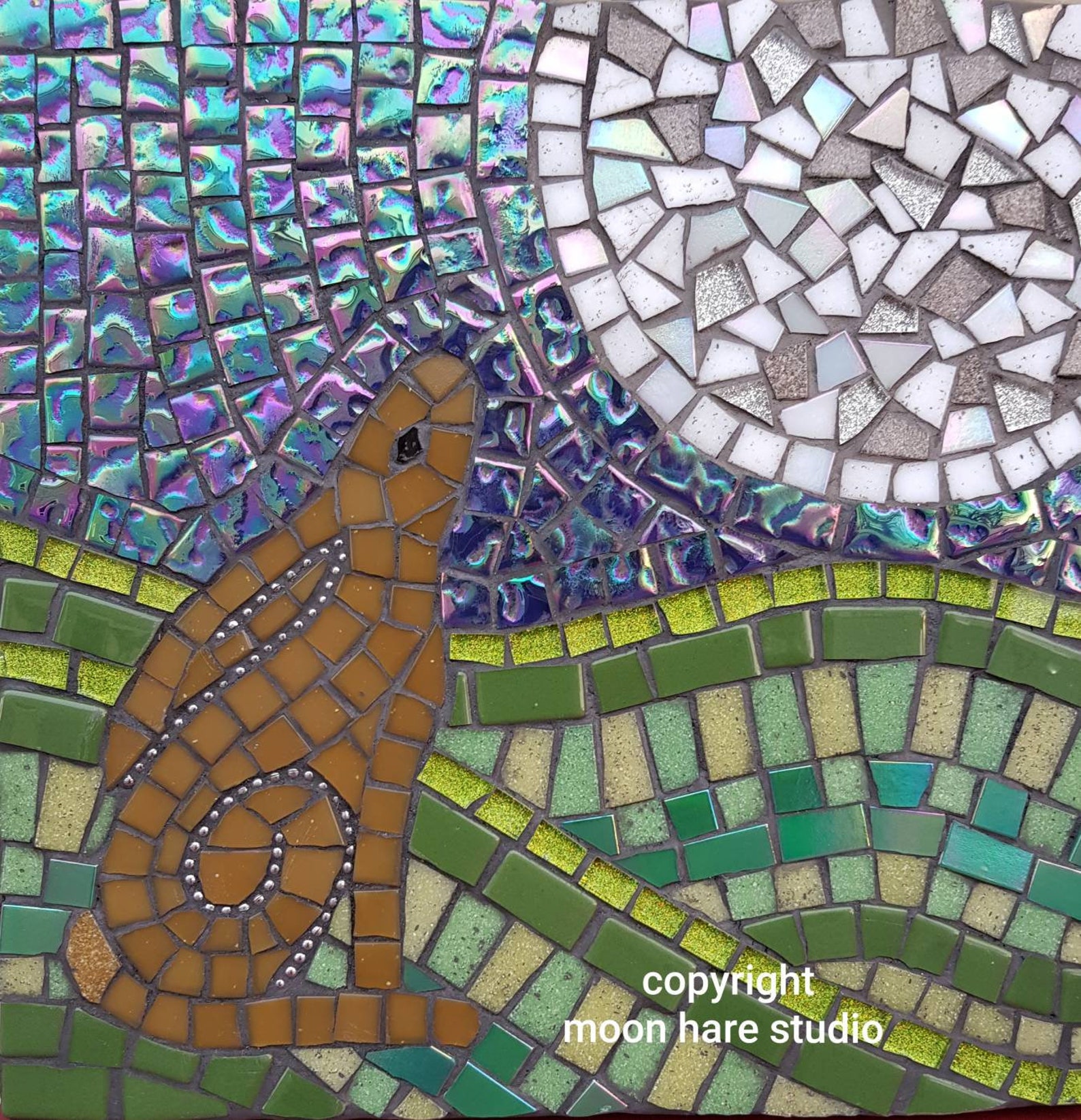 Moon Gazing Hare Mosaic Kit Make Your Own Mosaic All Materials - Etsy UK