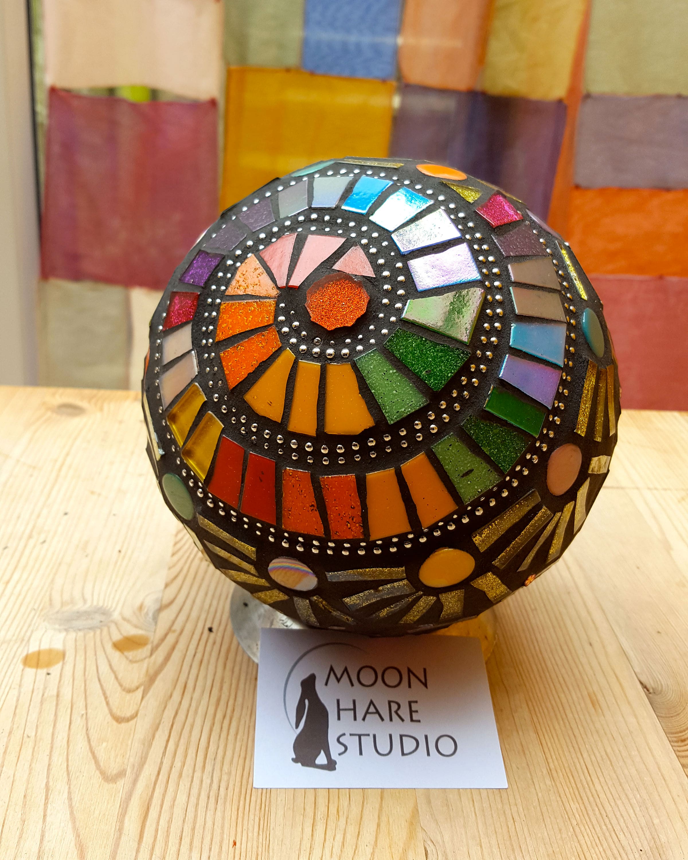 ⛰GlasFliesenmalerei 【Novembertag】 M.Horn Custom Mosaic Garden Gazing Ball Orb Sphere - Etsy