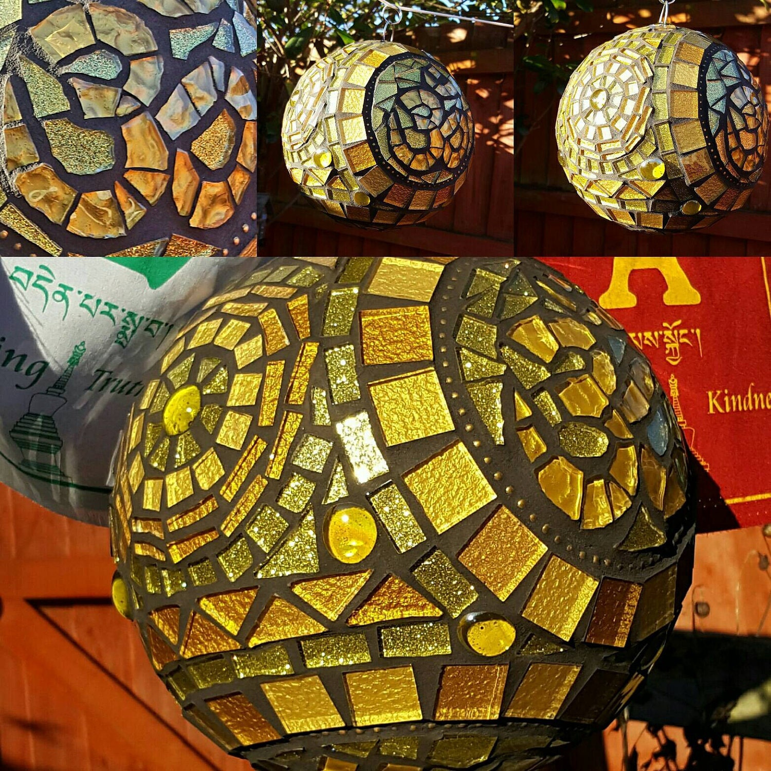 Custom Mosaic Garden Gazing Ball Orb Sphere Etsy UK