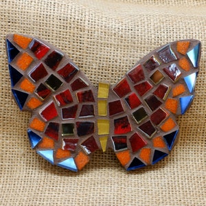 Red Butterfly Mosaic Kit Bastelpackung für Anfänger geeignet