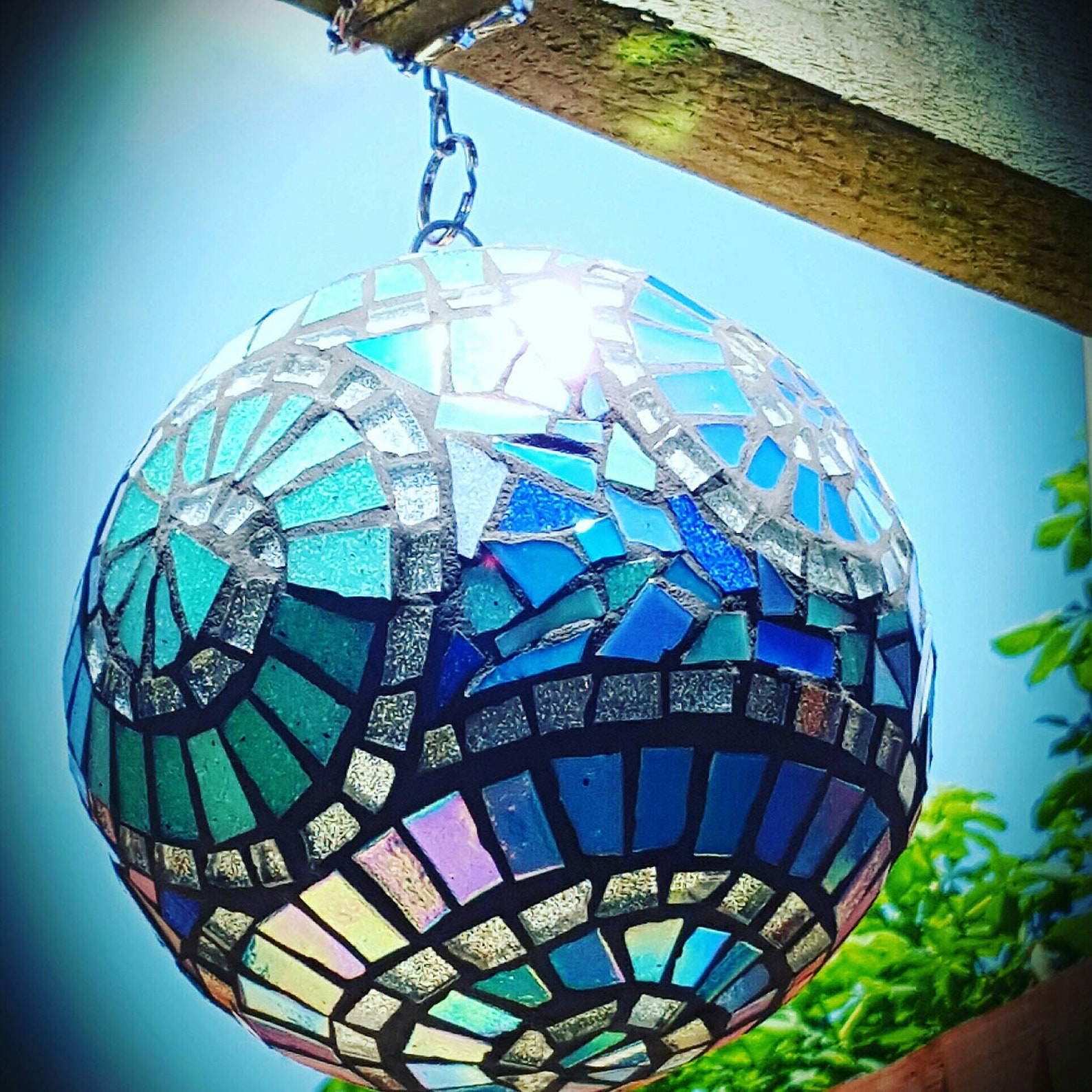 Custom Mosaic Garden Gazing Ball Orb Sphere Etsy UK